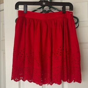 Arden B Vibrant Red Skater Skirt